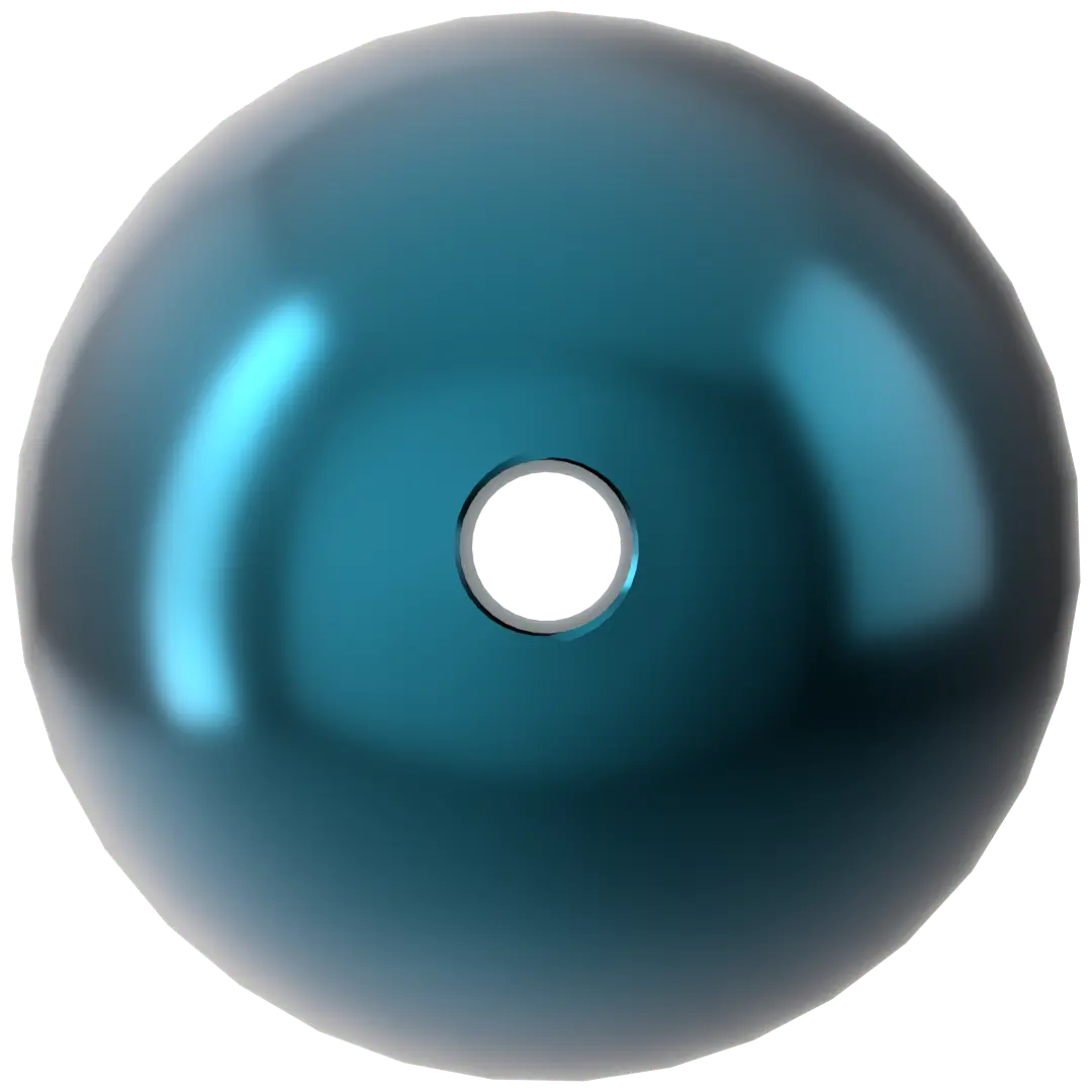 Serinity Pearls Round (5810) Crystal Petrol - Bluestreak Crystals