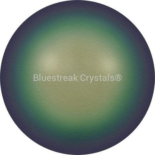 Serinity Pearls Round (5810) Crystal Scarabaeus Green-Serinity Pearls-3mm - Pack of 50-Bluestreak Crystals