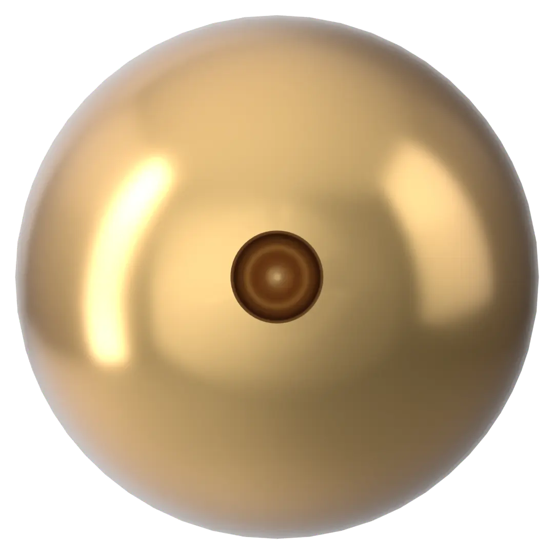 Swarovski Pearls Round Half Drilled (5818) Crystal Bright Gold - Bluestreak Crystals