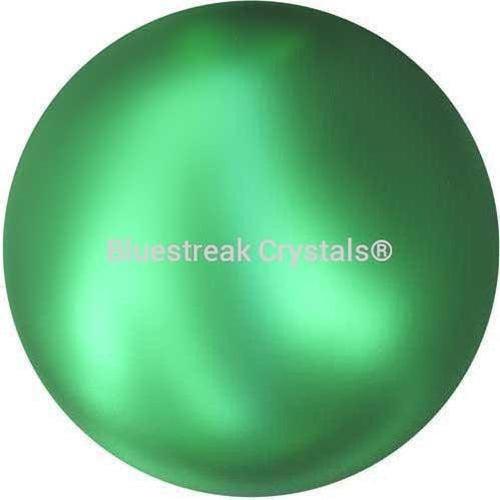 Serinity Pearls Round Half Drilled (5818) Crystal Eden Green-Serinity Pearls-6mm - Pack of 10-Bluestreak Crystals