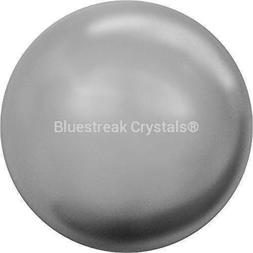 Serinity Pearls Round Half Drilled (5818) Crystal Grey-Serinity Pearls-3mm - Pack of 10-Bluestreak Crystals