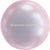 Serinity Pearls Round Half Drilled (5818) Crystal Iridescent Dreamy Rose-Serinity Pearls-8mm - Pack of 6-Bluestreak Crystals