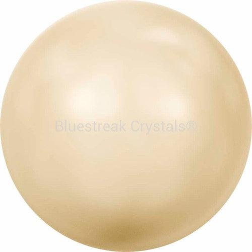 Serinity Pearls Round Half Drilled (5818) Crystal Light Gold-Serinity Pearls-3mm - Pack of 10-Bluestreak Crystals