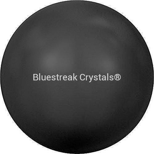 Serinity Pearls Round Half Drilled (5818) Crystal Mystic Black-Serinity Pearls-3mm - Pack of 10-Bluestreak Crystals