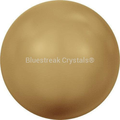 Serinity Pearls Round No Hole (5809) Crystal Bright Gold-Serinity Pearls-1mm - Pack of 100-Bluestreak Crystals