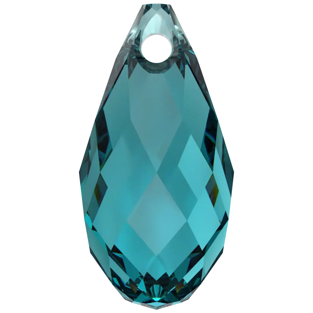 Serinity Pendants Briolette (6010) Blue Zircon - Bluestreak Crystals