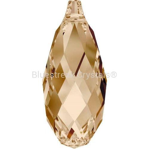 Serinity Pendants Briolette (6010) Crystal Golden Shadow-Serinity Pendants-11mm - Pack of 1-Bluestreak Crystals