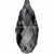 Serinity Pendants Briolette (6010) Crystal Silver Night-Serinity Pendants-11mm - Pack of 1-Bluestreak Crystals