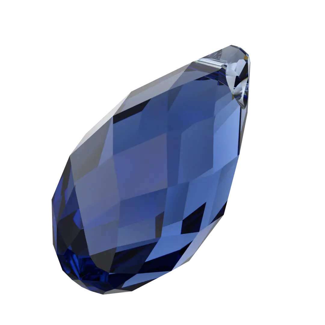 Serinity Pendants Briolette (6010) Dark Sapphire - Bluestreak Crystals
