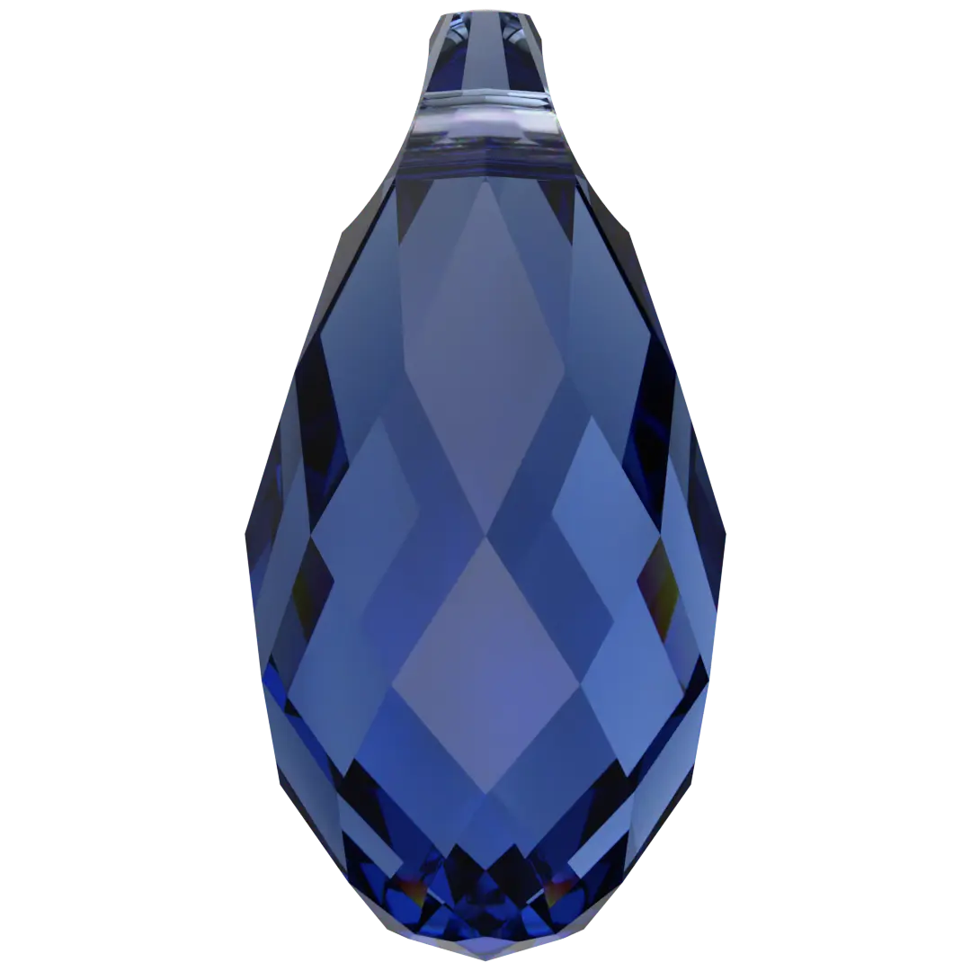 Serinity Pendants Briolette (6010) Dark Sapphire - Bluestreak Crystals