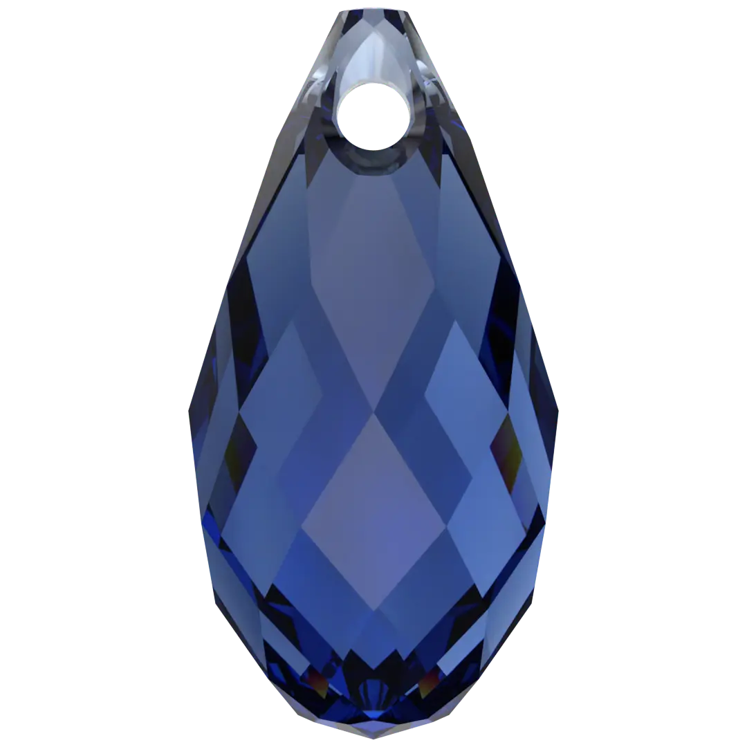 Serinity Pendants Briolette (6010) Dark Sapphire - Bluestreak Crystals