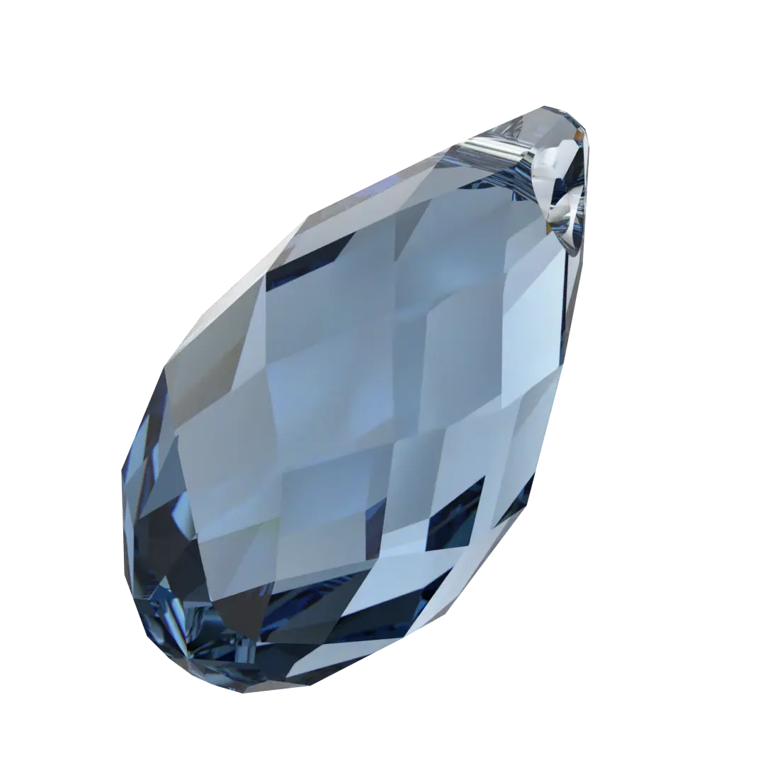 Serinity Pendants Briolette (6010) Denim Blue - Bluestreak Crystals