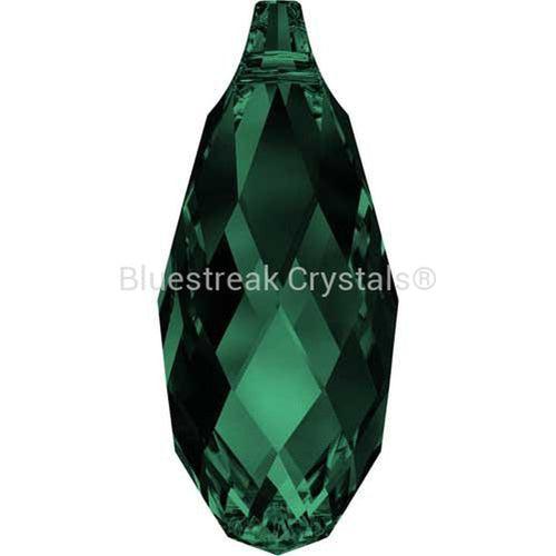 Serinity Pendants Briolette (6010) Emerald-Serinity Pendants-11mm - Pack of 1-Bluestreak Crystals