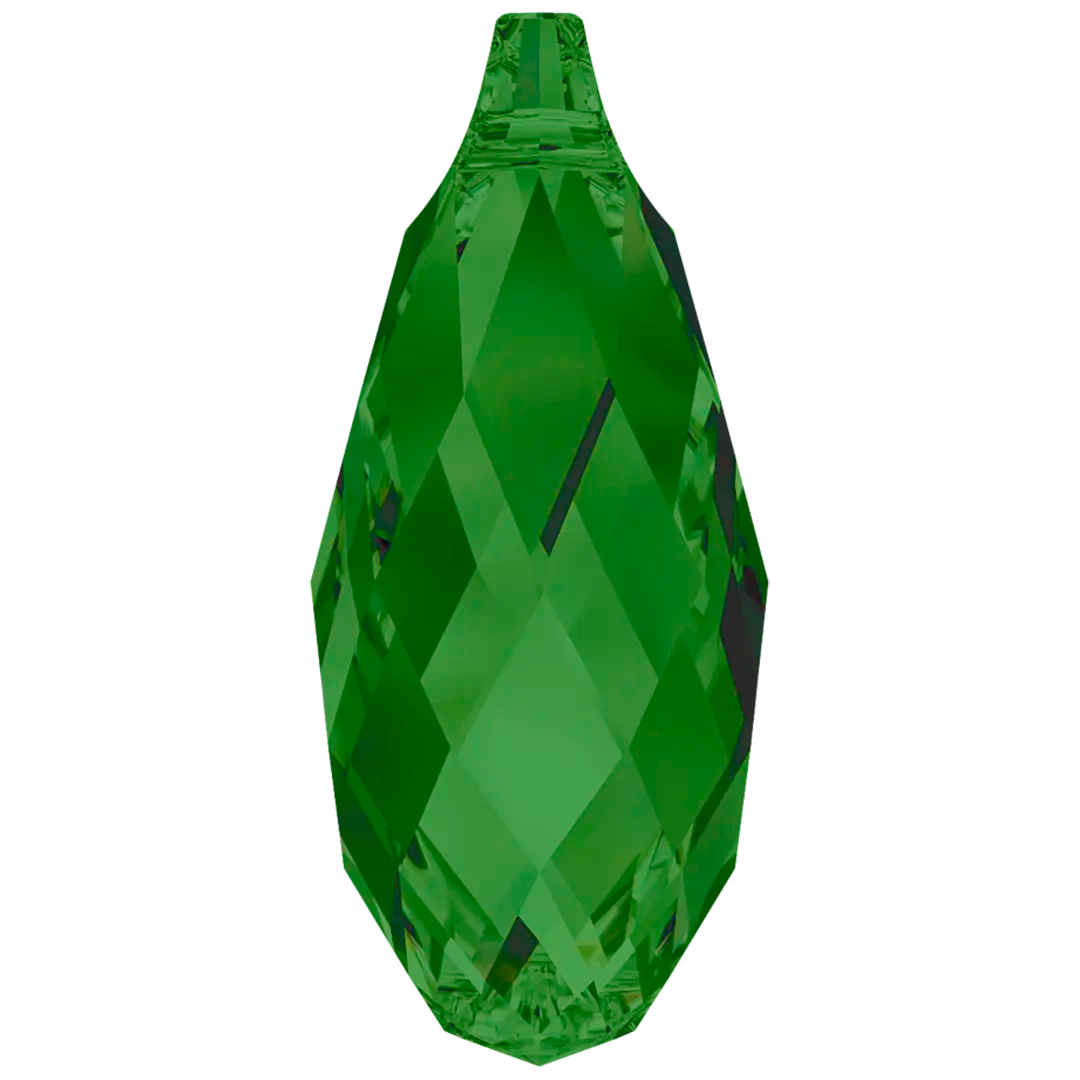 Serinity Pendants Briolette (6010) Fern Green - Bluestreak Crystals