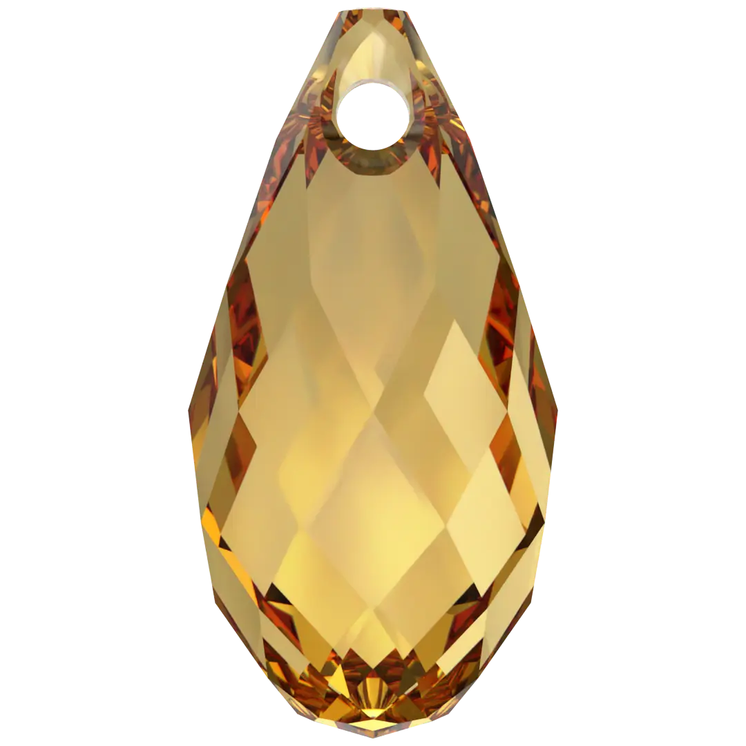 Serinity Pendants Briolette (6010) Golden Topaz - Bluestreak Crystals