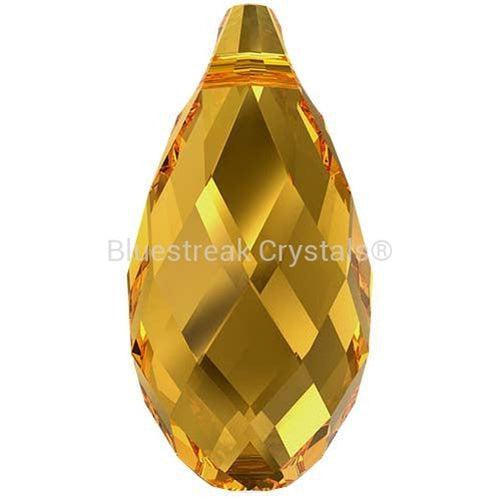 Serinity Pendants Briolette (6010) Golden Topaz-Serinity Pendants-11mm - Pack of 1-Bluestreak Crystals