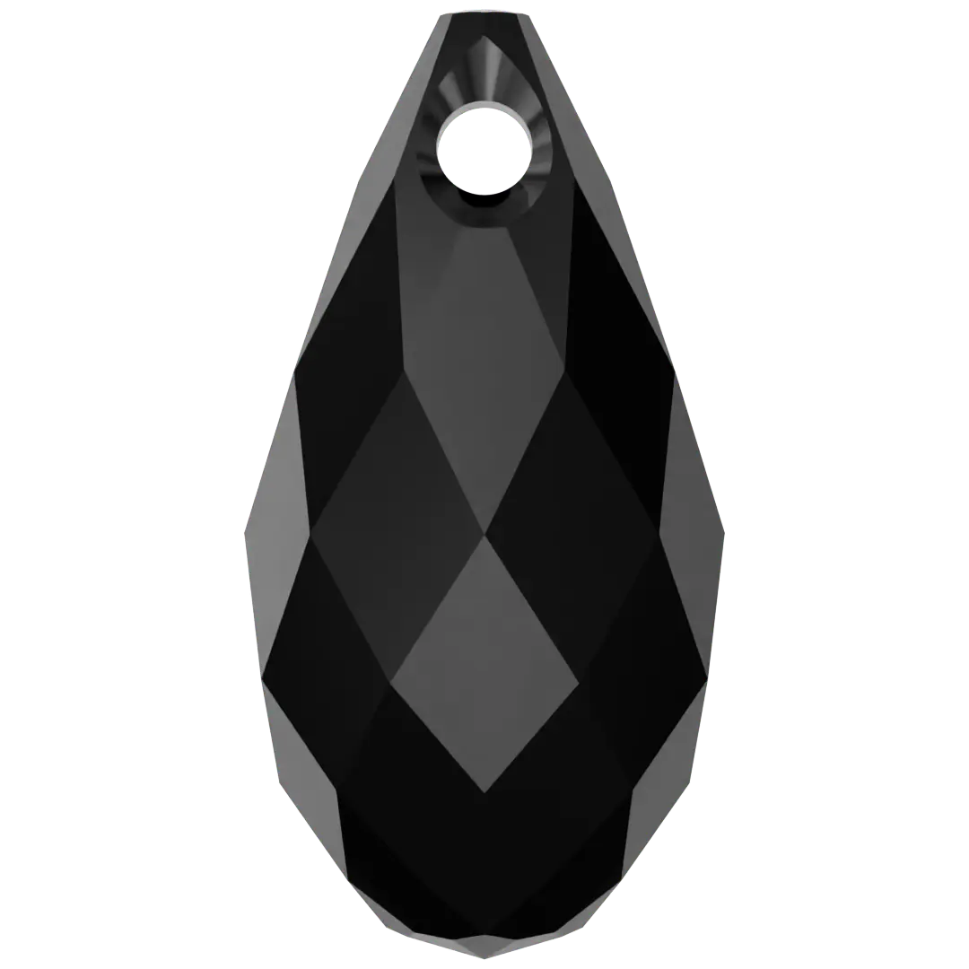Serinity Pendants Briolette (6010) Jet - Bluestreak Crystals