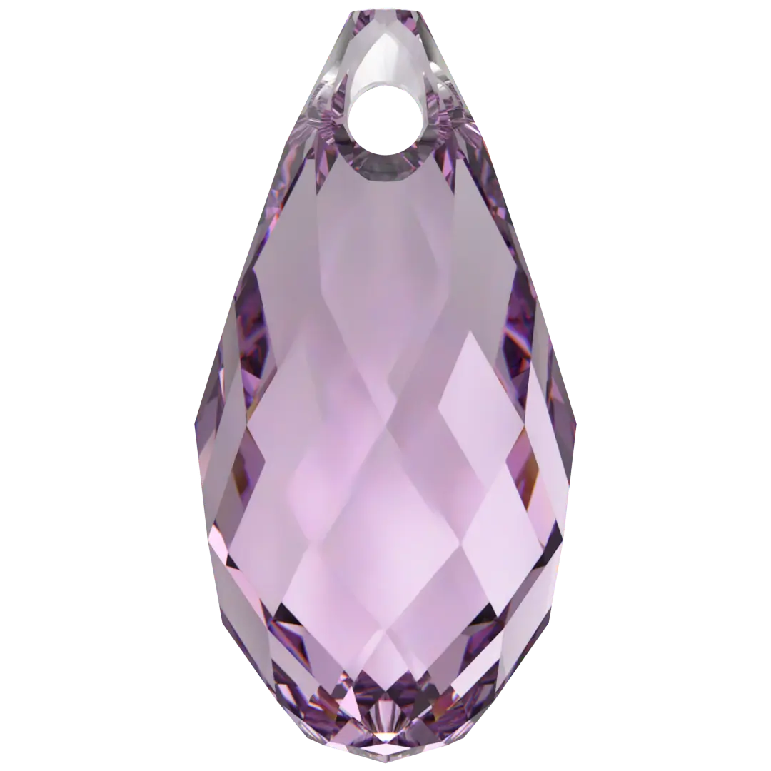 Serinity Pendants Briolette (6010) Light Amethyst - Bluestreak Crystals