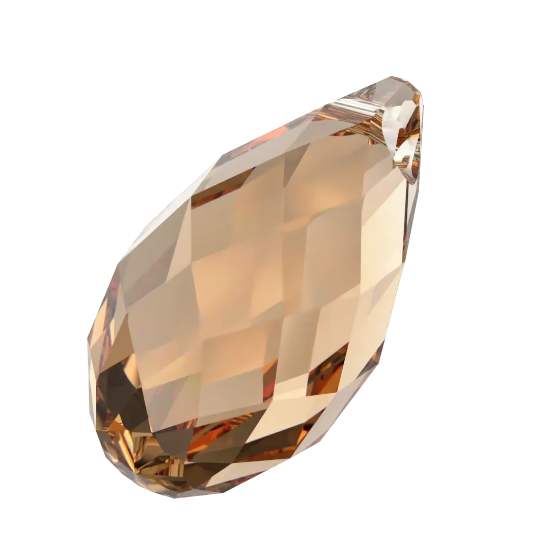 Serinity Pendants Briolette (6010) Light Colorado Topaz - Bluestreak Crystals