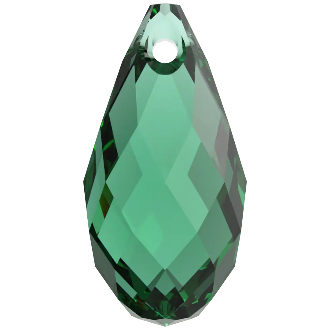 Swarovski Pendants Briolette (6010) Majestic Green - Bluestreak Crystals