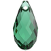 Swarovski Pendants Briolette (6010) Majestic Green - Bluestreak Crystals