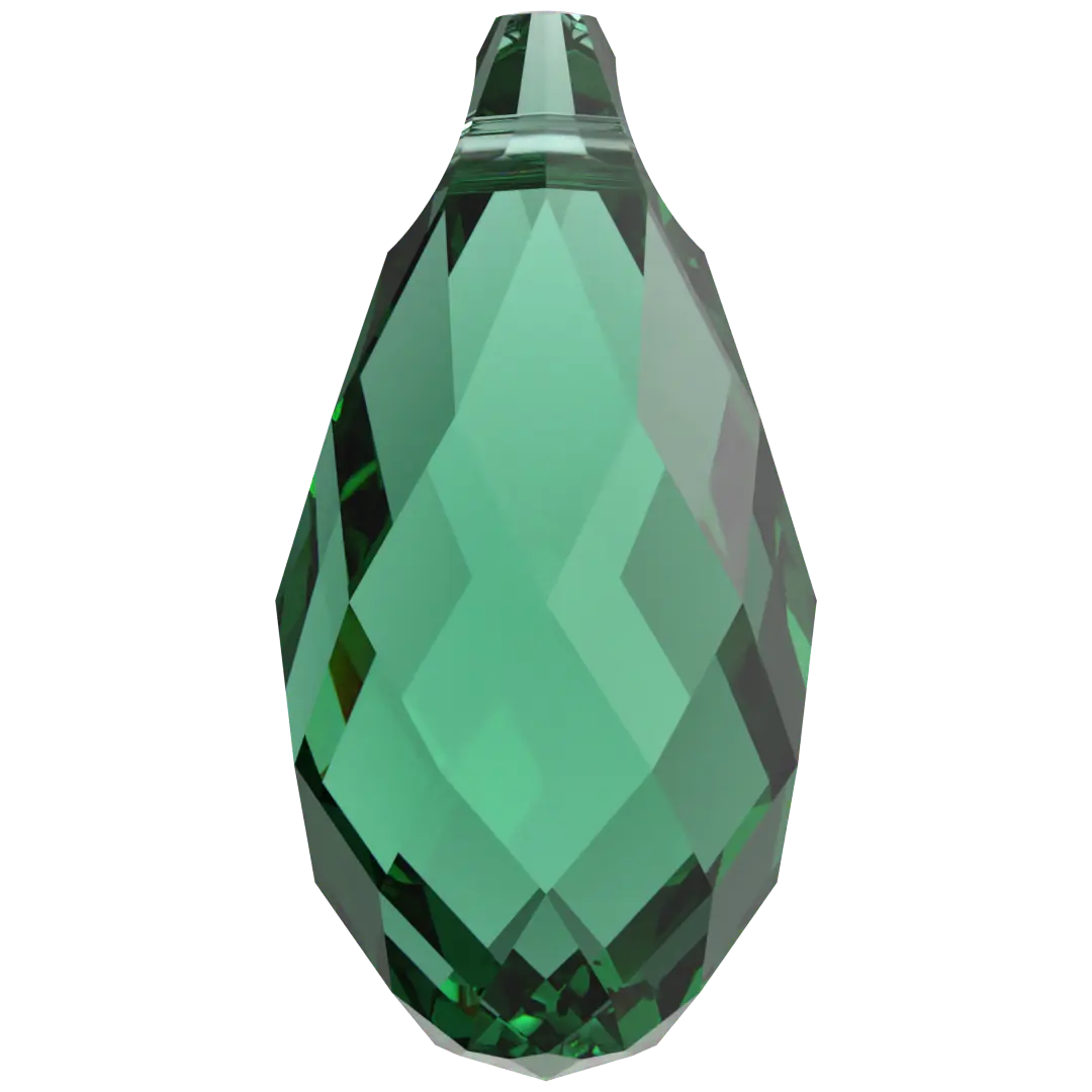 Swarovski Pendants Briolette (6010) Majestic Green - Bluestreak Crystals