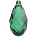 Swarovski Pendants Briolette (6010) Majestic Green - Bluestreak Crystals