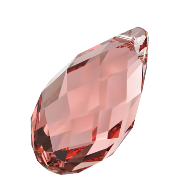 Serinity Pendants Briolette (6010) Rose Peach - Bluestreak Crystals