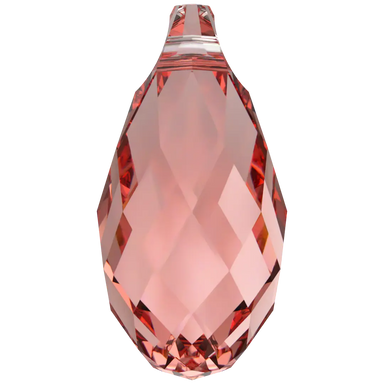 Serinity Pendants Briolette (6010) Rose Peach - Bluestreak Crystals