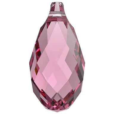 Serinity Pendants Briolette (6010) Rose - Bluestreak Crystals