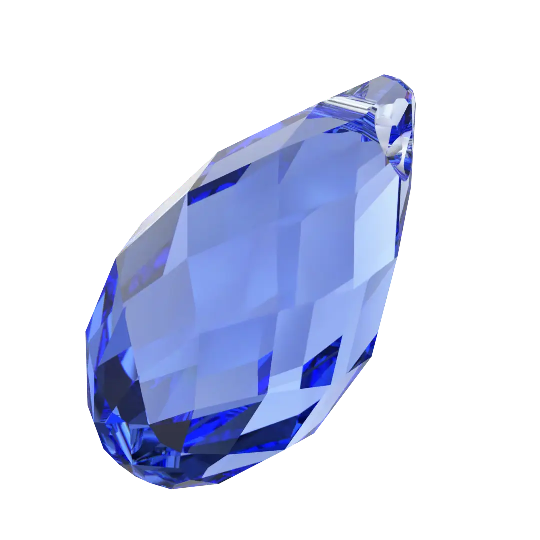 Serinity Pendants Briolette (6010) Sapphire - Bluestreak Crystals