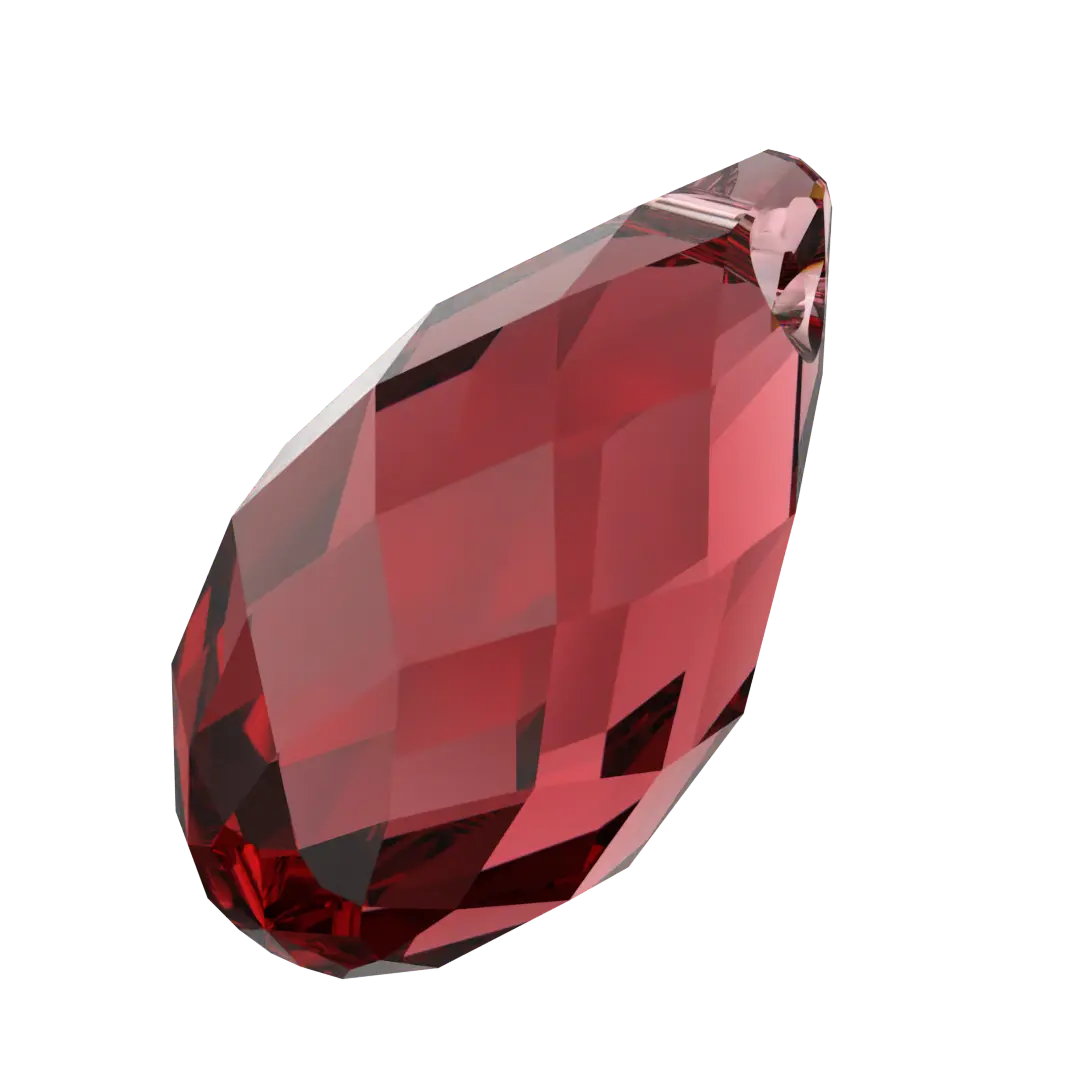 Serinity Pendants Briolette (6010) Scarlet - Bluestreak Crystals
