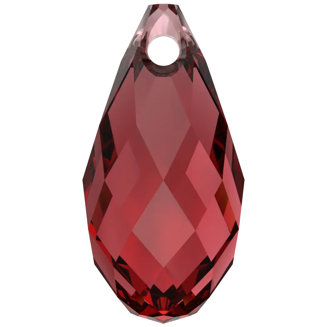 Serinity Pendants Briolette (6010) Scarlet - Bluestreak Crystals