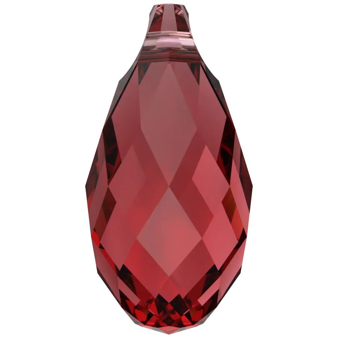 Serinity Pendants Briolette (6010) Scarlet - Bluestreak Crystals