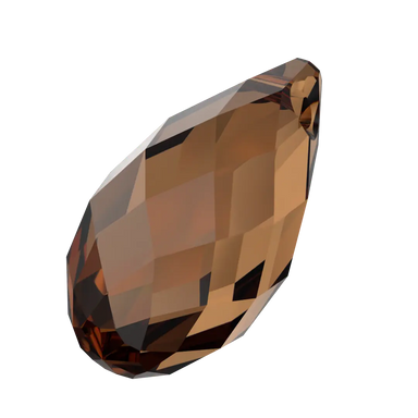 Serinity Pendants Briolette (6010) Smoked Amber - Bluestreak Crystals