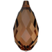 Serinity Pendants Briolette (6010) Smoked Amber - Bluestreak Crystals