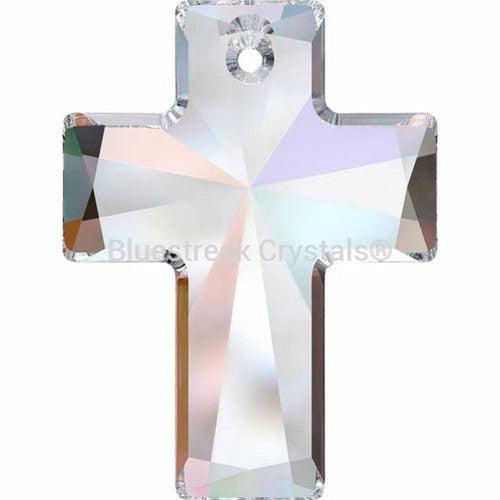 Serinity Pendants Cross (6864) Crystal AB-Serinity Pendants-40mm - Pack of 1-Bluestreak Crystals