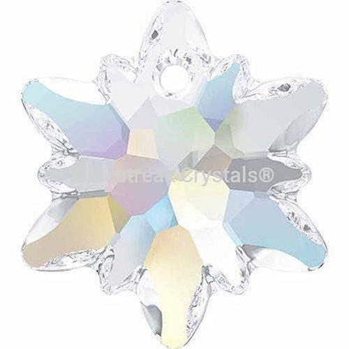 Serinity Pendants Edelweiss (6748) Crystal AB-Serinity Pendants-14mm - Pack of 1-Bluestreak Crystals