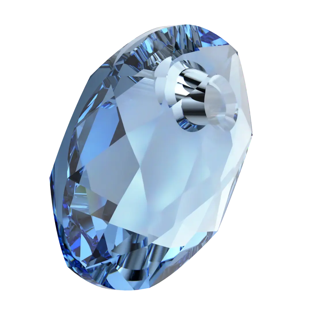 Serinity Pendants Elliptic Cut (6438) Cool Blue - Bluestreak Crystals