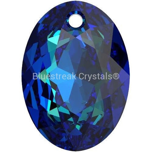 Serinity Pendants Elliptic Cut (6438) Crystal Bermuda Blue P-Serinity Pendants-9mm - Pack of 4-Bluestreak Crystals