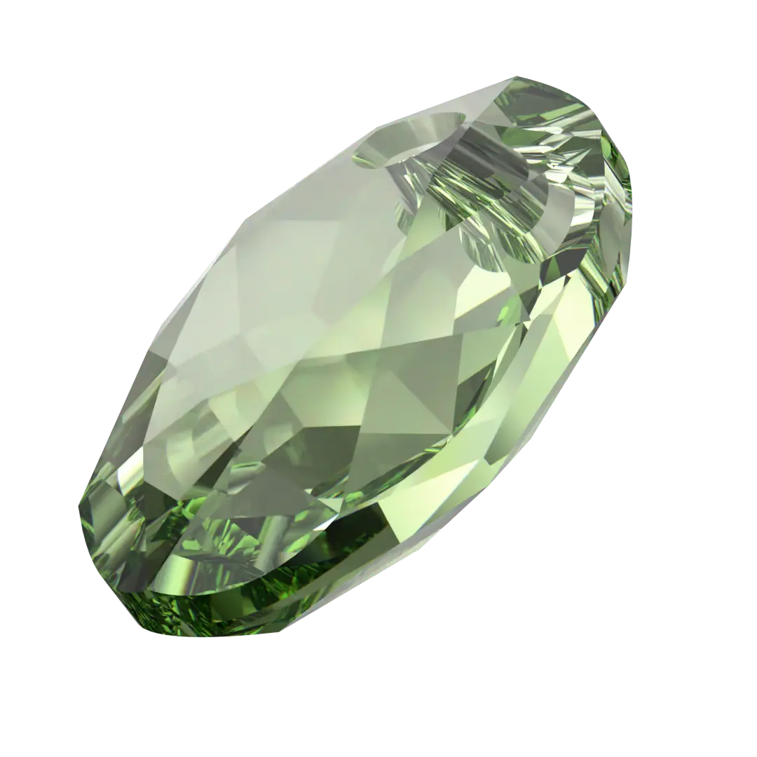 Serinity Pendants Elliptic Cut (6438) Dark Peridot - Bluestreak Crystals