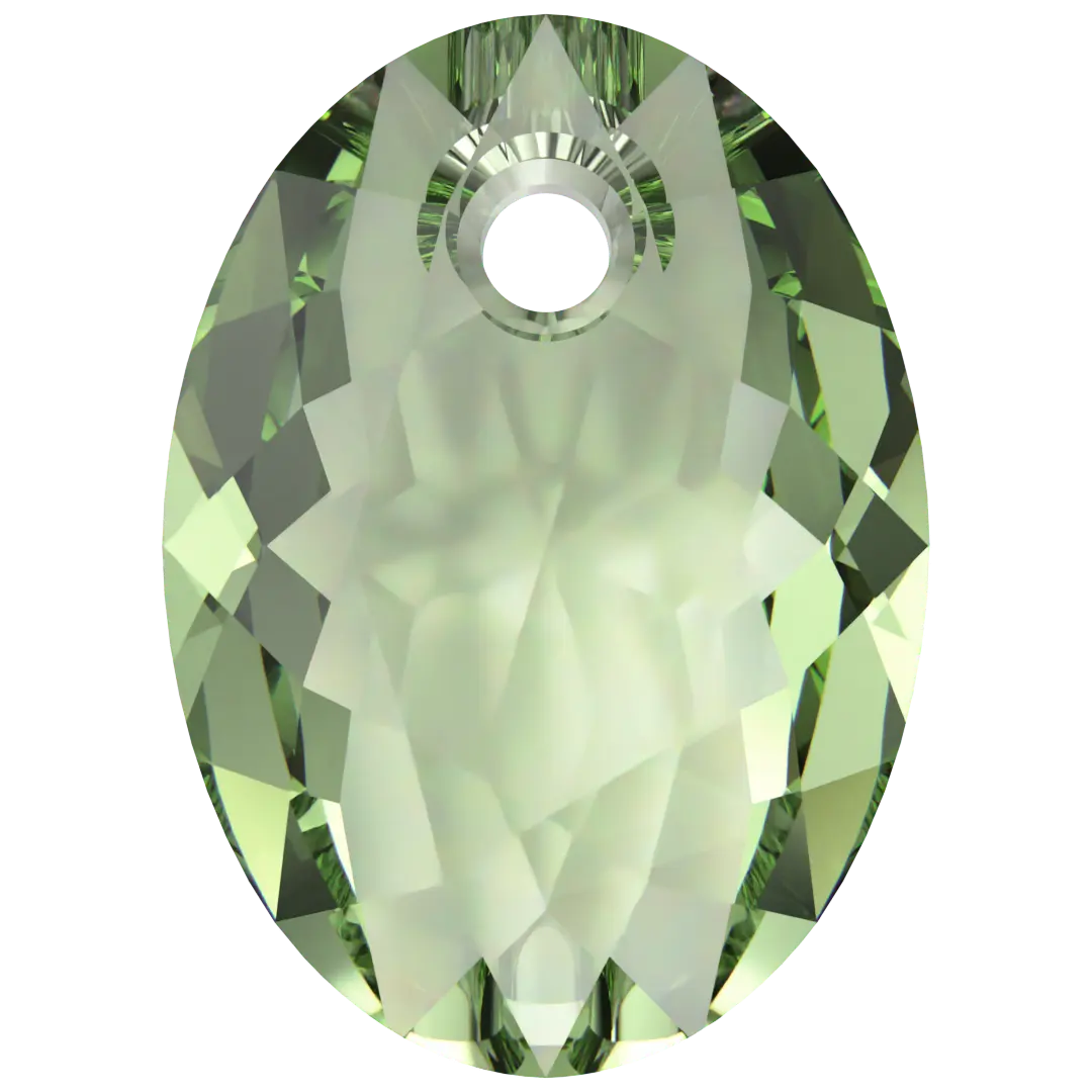 Serinity Pendants Elliptic Cut (6438) Dark Peridot - Bluestreak Crystals