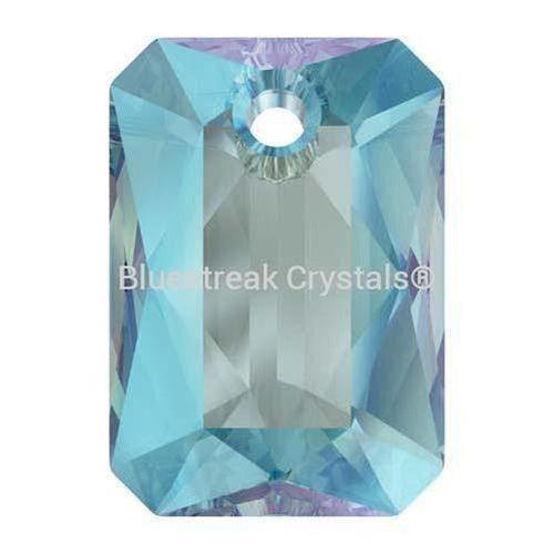 Serinity Pendants Emerald Cut (6435) Aquamarine Shimmer-Serinity Pendants-11.5mm - Pack of 2-Bluestreak Crystals