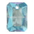 Serinity Pendants Emerald Cut (6435) Aquamarine Shimmer-Serinity Pendants-11.5mm - Pack of 2-Bluestreak Crystals