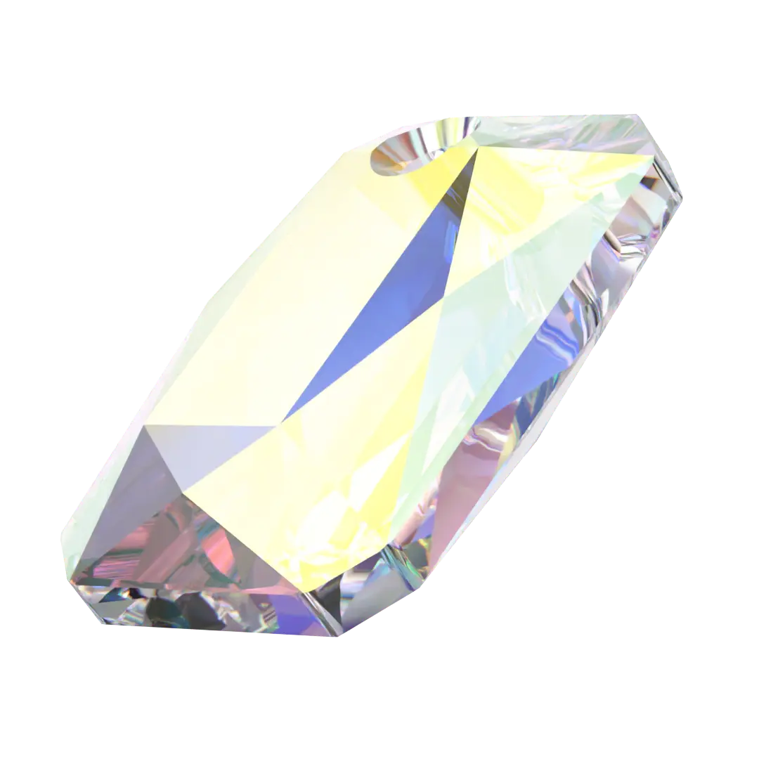 Serinity Pendants Emerald Cut (6435) Crystal AB - Bluestreak Crystals