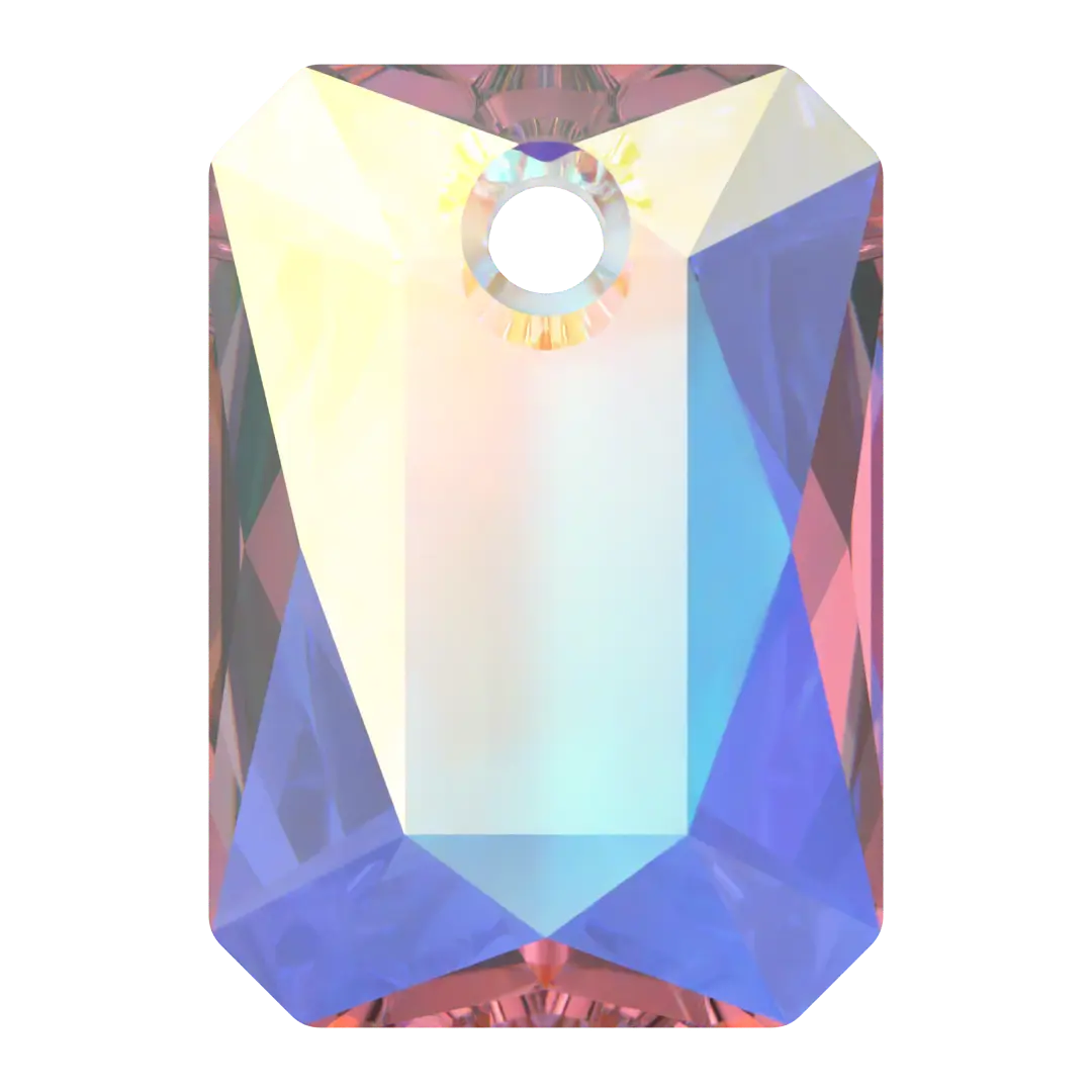 Serinity Pendants Emerald Cut (6435) Crystal AB - Bluestreak Crystals