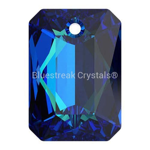Serinity Pendants Emerald Cut (6435) Crystal Bermuda Blue P-Serinity Pendants-9mm - Pack of 4-Bluestreak Crystals