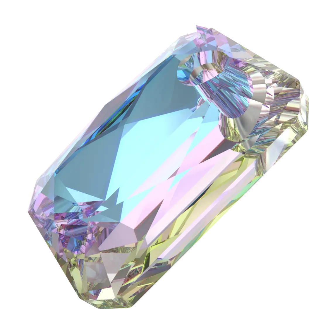 Serinity Pendants Emerald Cut (6435) Crystal Vitrail Light P - Bluestreak Crystals