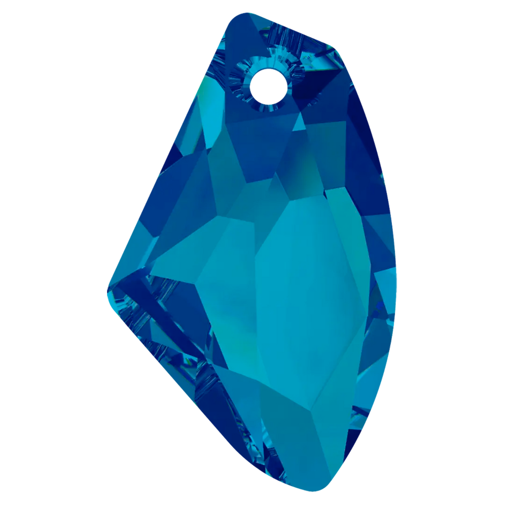 Swarovski Pendants Galactic Vertical Crystal Bermuda Blue P