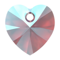 Swarovski Pendants Xilion Heart (6228) Amethyst Shimmer - Bluestreak Crystals